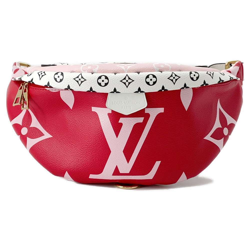 Louis Vuitton Red Bumbag Bag Clutch Giant Waist Monogram View 2